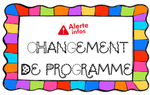 Changement de programme